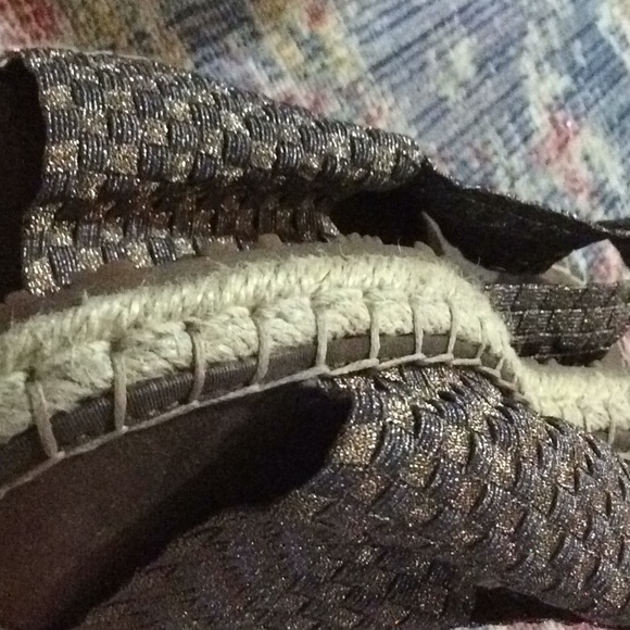 ZEE ALEXIS Peep Toe Woven Sandals 40 NEW - Picture 4 of 6